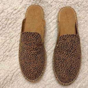Animal Print Espadrille Mules